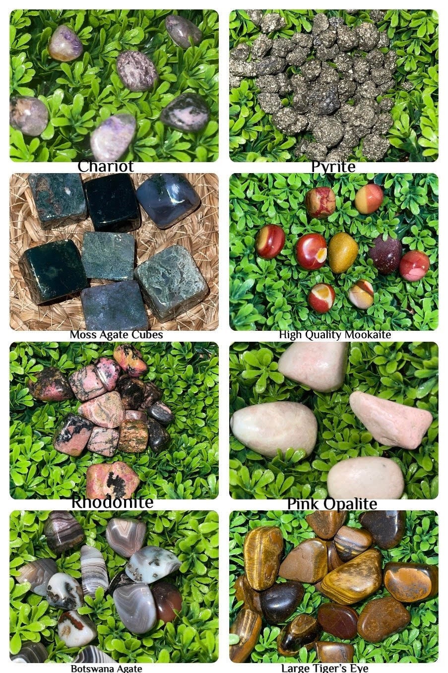 Authentic Tumbled Crystal / Tumbled Stone/clear Quartz/rose Quartz/carnelian/lapis/howlite/lab