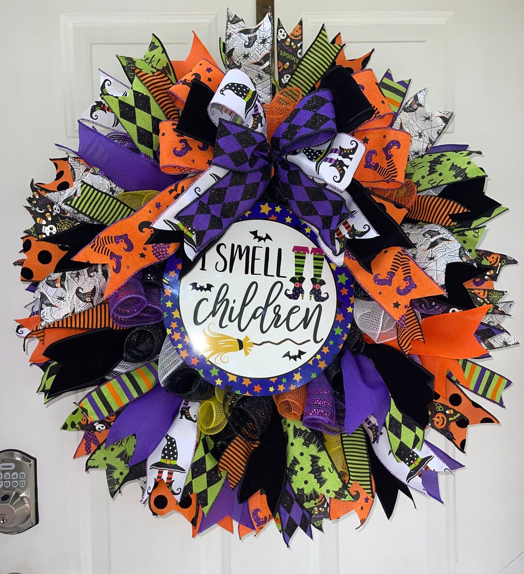I Smell Children Hocus Pocus Halloween Fall Ribbon Wreath FREE SHIPPING ...