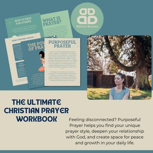 Christian Prayer Guide & Workbook, Faith Journal (Digital)