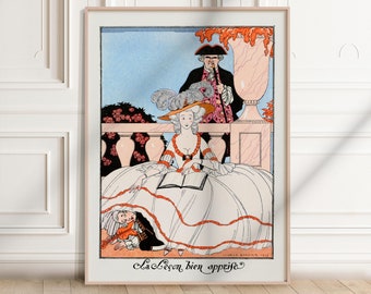 George Barbier Art Deco Print: Ilustracja mody vintage (pobranie cyfrowe)