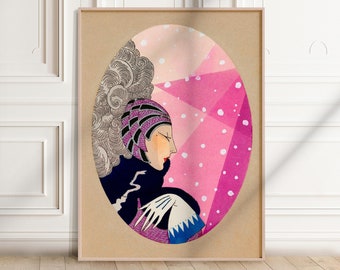 George Barbier Art Deco Print: Ilustracja mody vintage (pobranie cyfrowe)