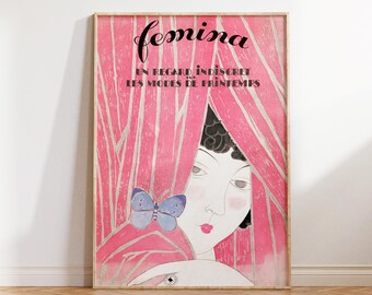 George Barbier Art Deco Print: okładka magazynu o modzie vintage (pobranie cyfrowe)