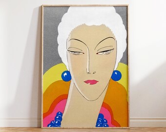 Impression de la couverture du magazine de mode Art-Goût-Beauté : illustration art déco (téléchargement numérique)