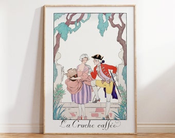 George Barbier Art Deco Print: Ilustracja mody vintage (pobranie cyfrowe)