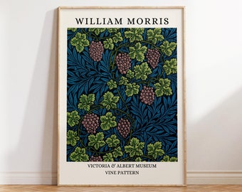 William Morris Vine Art Nouveau Print: Botanical Exhibition Poster (Digital Download)