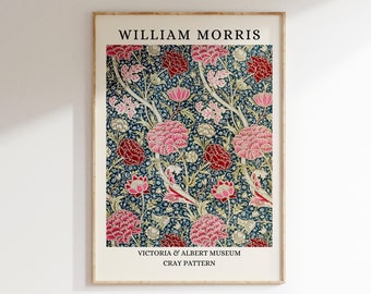 William Morris Cray Pattern Print: Botanical Art Nouveau (Digital Download)