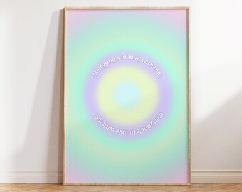 Gradient Aura Art Print: Manifestation Poster (Digital Download)
