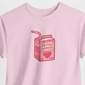 Good Girl T-shirt in pink, black, or white | praise kink shirt for a submissive, princess, kitten, babygirl, little, or even brat