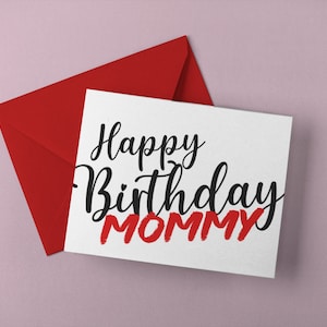 Buon compleanno, mamma - Biglietto di compleanno BDSM per mamma Domme - Biglietto Fem Dom stampabile