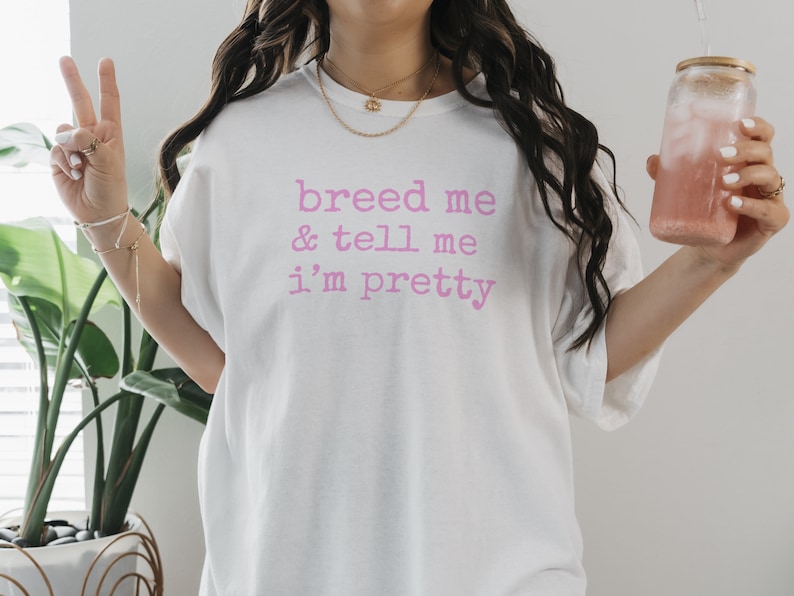 BREED ME Breeding Kink T-shirt - Bdsm Submissive, Offensive Humor Dom