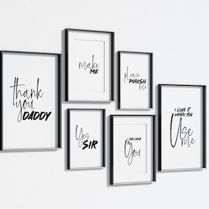 submissive Sexy Decor | Subtle Kinky Wall Art | Instant Digital Download Bundle | Discreet D/s Artwork | Minimalist Fetish Wall Art