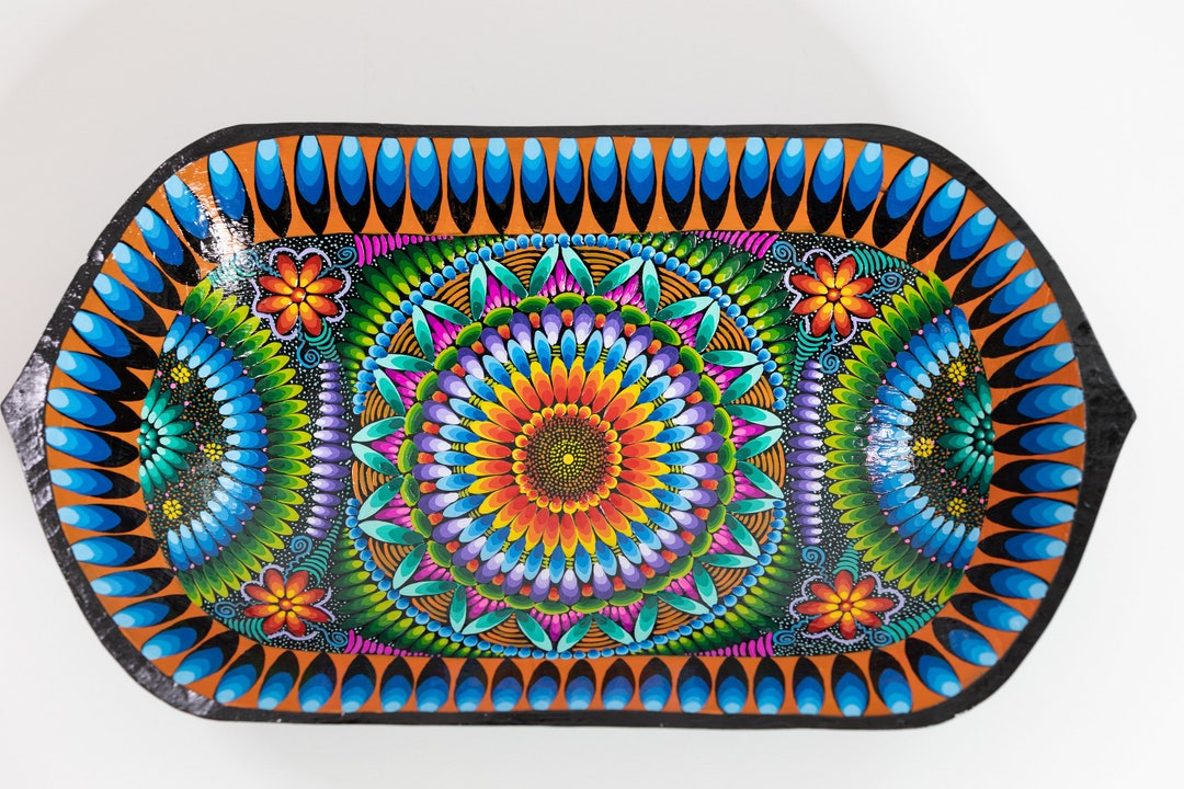 Decorative Wooden Bowl, Art Bowl Centerpiece, Decorative Bowl, Handmade