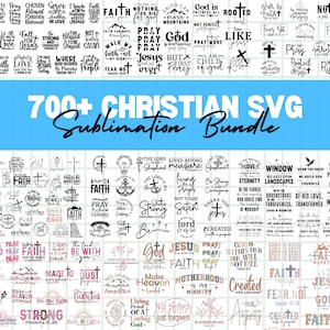 Christian Svg Mega Bundle, Ecriture Bundle, verset de la Bible Svg, religieux Svg Bundle, Jésus Svg, Dieu Svg, foi svg Bundle, fichier Svg chrétien