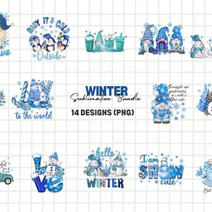 Paquete de sublimación de invierno Temporada acogedora, Hola invierno png, Vibraciones de invierno png, Temporada de invierno png, Muñeco de nieve de invierno png, Copo de nieve png, Invierno acogedor