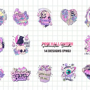Pink Halloween PNG Sublimation Bundle, Spooky, Funny Ghost, Stay Spooky, Ghost PNG, Halloween Season Png Party pink purple design