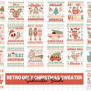 Design SVG retrò brutto maglione di Natale, brutto maglione di Natale png, brutti maglioni di Natale png, maglione di Natale SVG