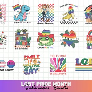 LGBTQ Pride Month PNG-ontwerpbundel, LGBT-svg, Pride-svg, Gay Pride-svg, lgbt-citaten svg, regenboog svg, Gay svg, instant download