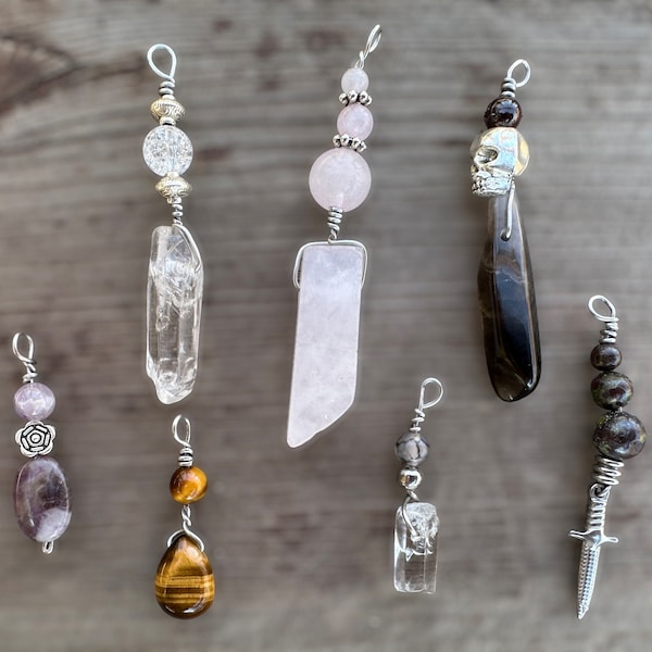 Crystal pet collar/key chain charms