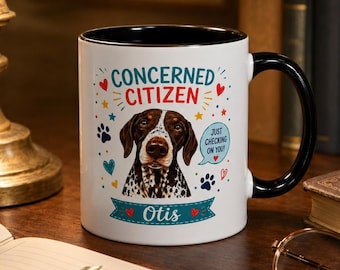 Personalized Dog Portrait Mug, Custom Pet Photo Gift, Colorful Accent Mug, Gift Ideas for Dog Lovers