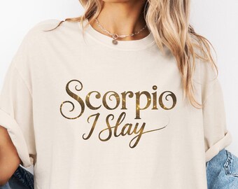 Scorpio Shirt, Astrology Zodiac T-Shirt, Scorpio Graphic Tee, Scorpio Gift, Trendy Birthday Shirt