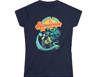 Libralicious Women's Shirt, Retro 70s Libra Zodiac Graphic Tee, Colorful Astrology Gift, Libra Birthday Top, Fitted Rainbow Sign Shirt