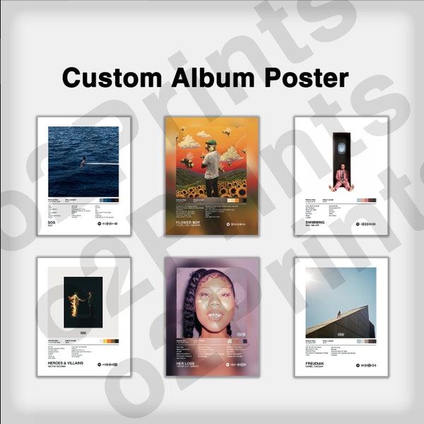 DIGITAL DOWNLOAD | Personalised Album Cover Digital Download Poster