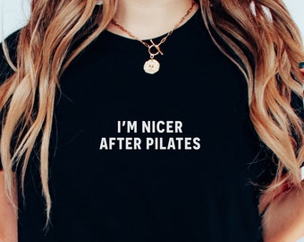 Pilates Shirt Lustiges Pilates T-Shirt Pilates Lehrer Ausbilder Geschenk Geschenk für Sie Pilates Liebhaber Geschenk Einfaches Pilates Top Workout Shirt