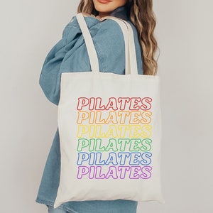 Pride Pilates Cotton Canvas Tote Bag Gift for Pilates Lovers Pilates Gifts Ideas Pilates Tote, Canvas Tote Bag Pride Gift for Pilates Lovers