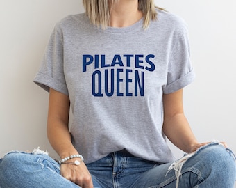 Pilates Queen - Jersey Short Sleeve Tee, Gift for Pilates Teacher, Pilates Instructor, Pilates Shirt, Pilates Gifts