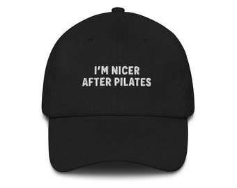 Pilates Embroidered Dad Hat, Pilates Gifts, Pilates Teacher Gifts, Pilates Lover Gifts, Pilates Hat, Gifts for her, Gifts for mom