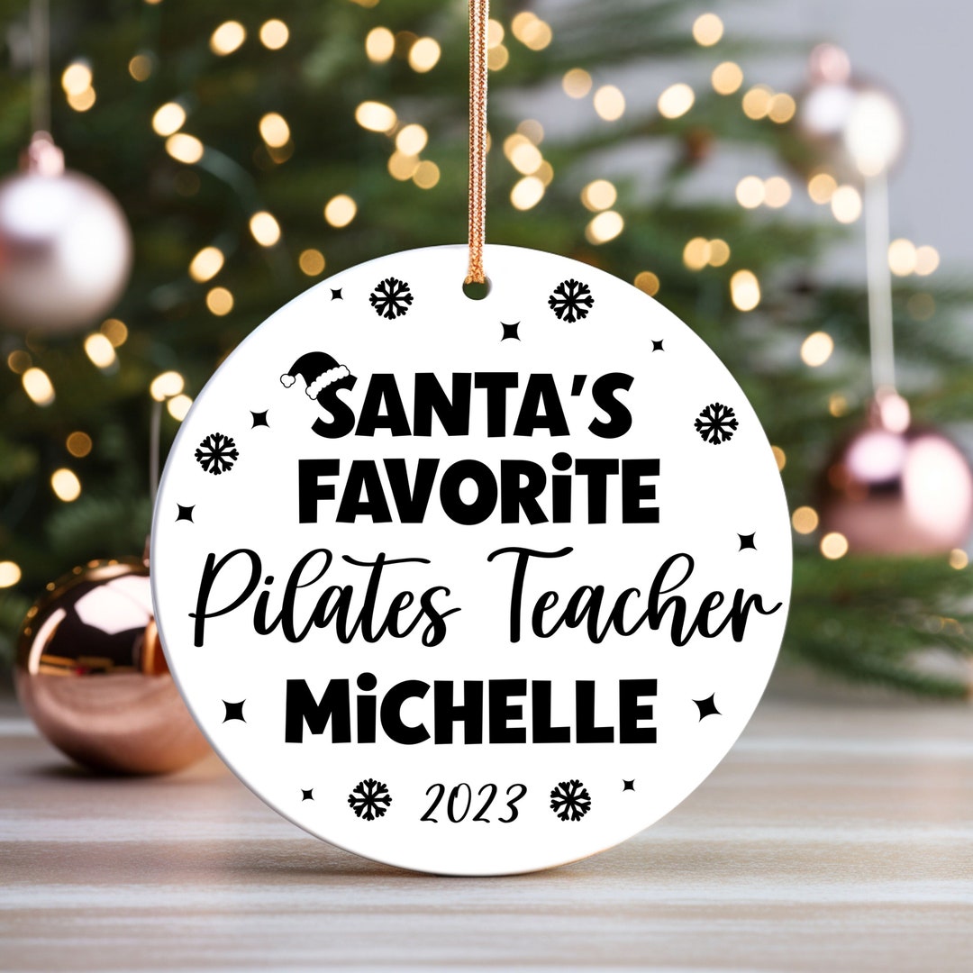Pilates Christmas Ornament 