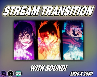 Anime transition overlay *WITH SOUND!*- stinger overlay - used for Twitch, Youtube and other streaming services