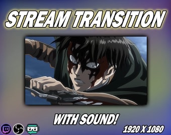 Anime transition overlay *WITH SOUND!*- stinger overlay - used for twitch, youtube and other streaming services (eng sub)