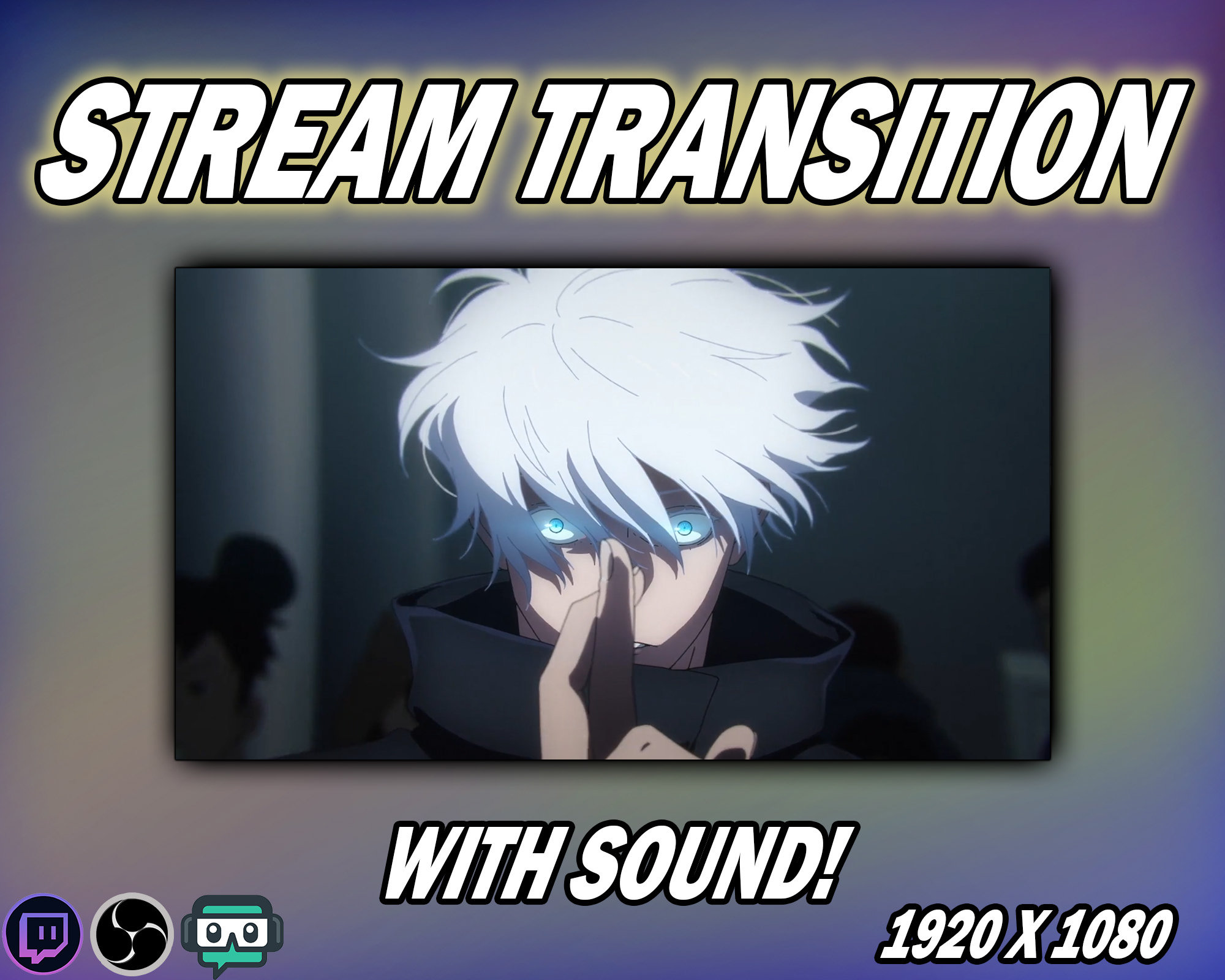 Anime transition overlay *WITH SOUND! (eng SUB)* - stinger overlay - used for Twitch, Youtube and other streaming services