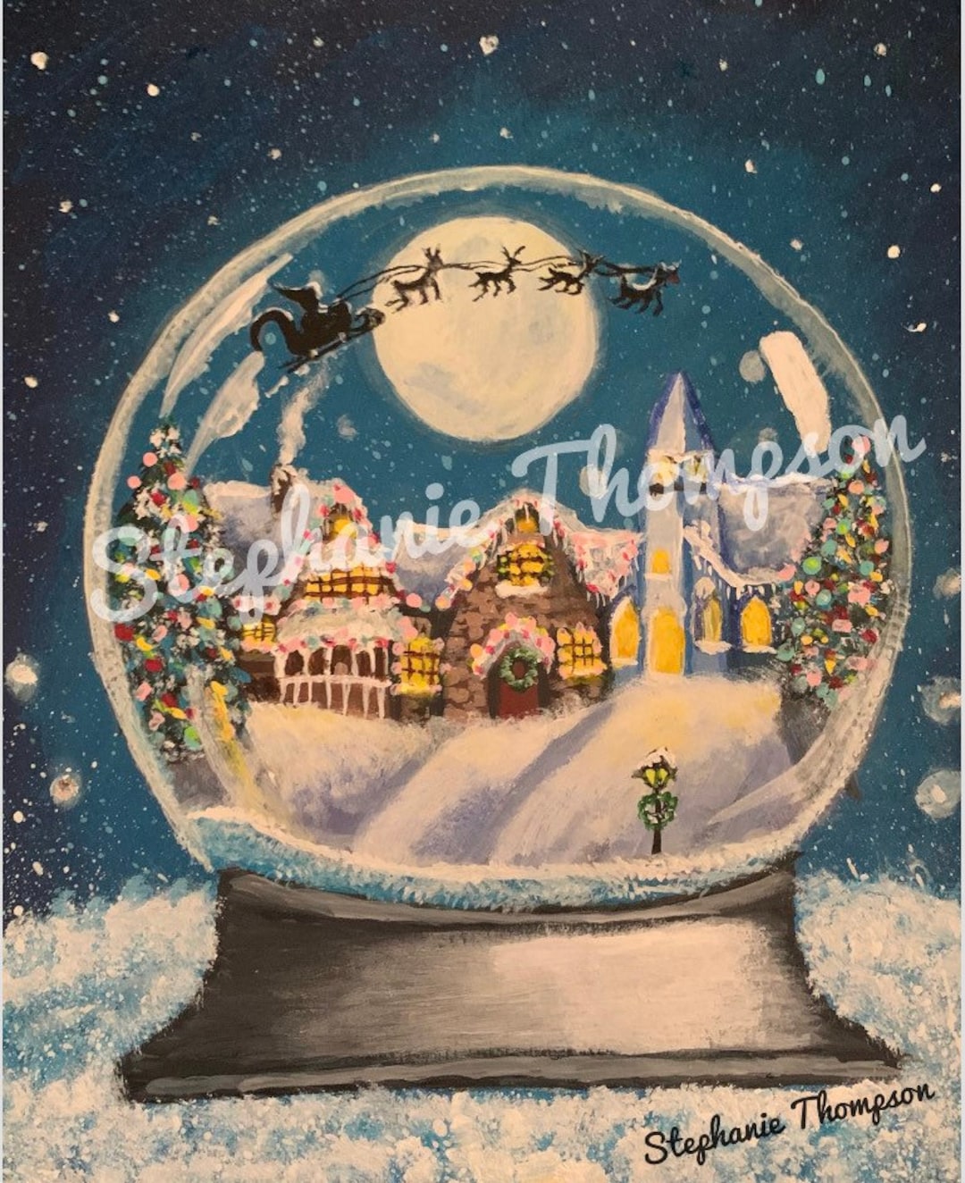 Snow Globe Town Etsy