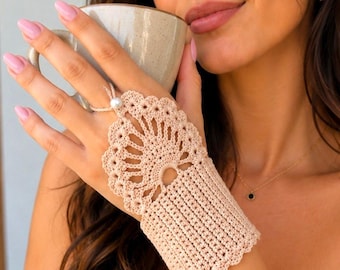 Patrón de arnés de mano de ganchillo estilo boho / Pulsera de mano de ganchillo en PDF / Pulsera de dedo a muñeca / 4 idiomas