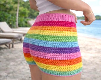 Crochet Shorts Pattern PDF – Summer Beach Shorts – Boho Crochet Shorts – Beginner Friendly – 4 Languages