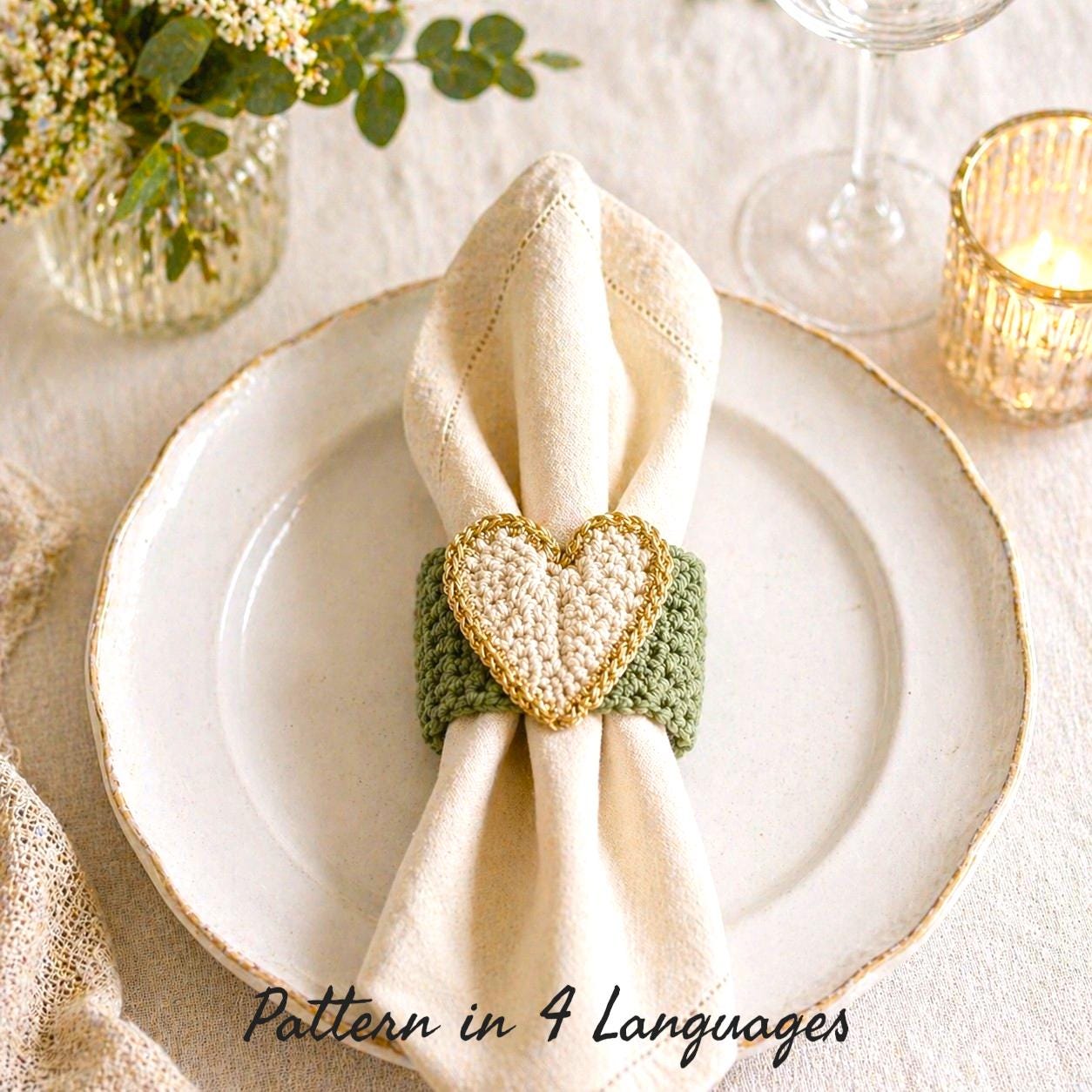Crochet Napkins Set - Etsy