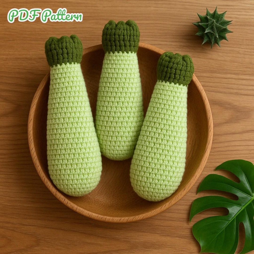 Zucchini Pattern Easy Crochet Zucchini Pattern, Digital Download, PDF Pattern, Pattern ...