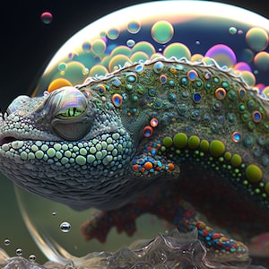 A. I. Art Digital Drawings &quot;Some Fish&quot;