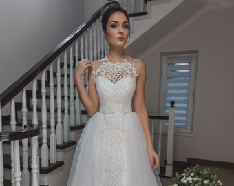 Princess Sweetheart Illusion Sleeveless  Wedding Dress Corset Dress Elegant Wedding Dress Classic Bridal Gown