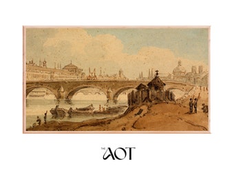 Samsung Frame TV Art | Der Louvre Paris Frankreich Vintage Ölgemälde Digitale Kunst | Frame TV Instant Download | Vintage Kunst | AOT Kollektion