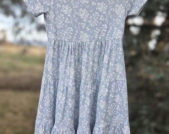 Girls Tiered Maxi Dress