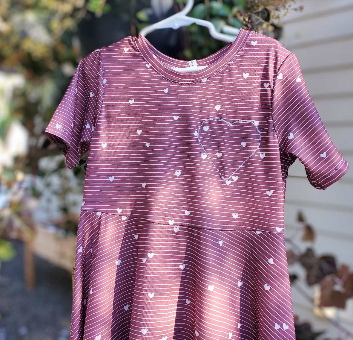 Short Sleeve Purple Ribbed Cotton Twirl Dress - In-Stock – Tiny