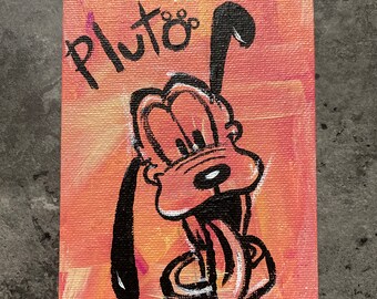 Peinture acrylique Pluton 10 x 15 cm