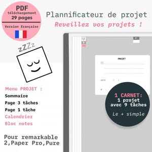 Project planner for reMarkable and iPad