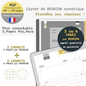 Meeting notes for reMarkable tablet and iPad