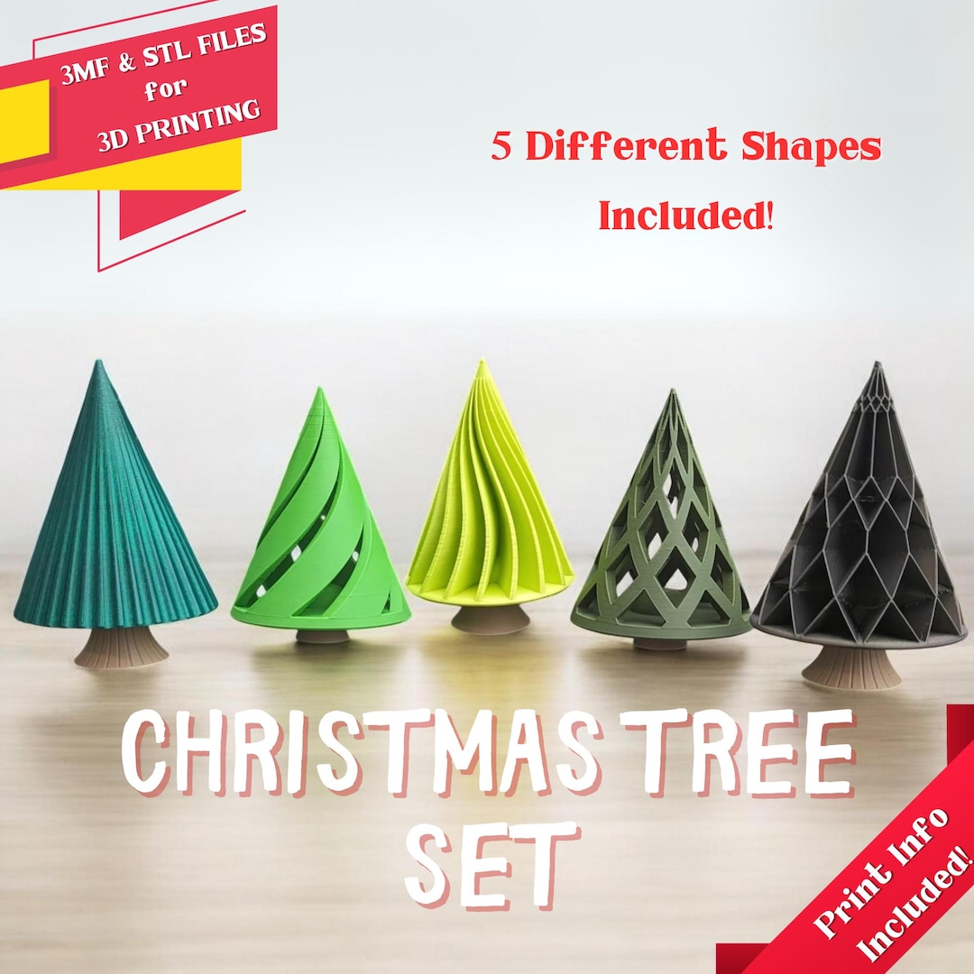 Conjunto de Árvore de Natal - Arquivos STL e 3MF para Impressoras 3D ...