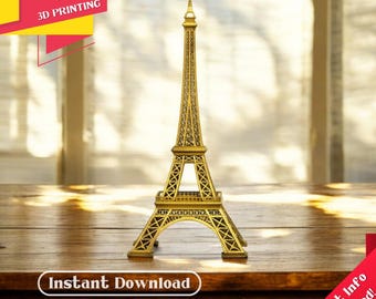 Eiffel Tower - STL&3MF Files, Ready to Print, 3D STL for Printers, Home Decor