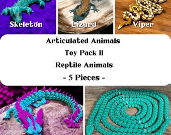 3D druckbares Gelenktier Spielzeug - Flexible Figuren (STL- & 3MF-Dateien)